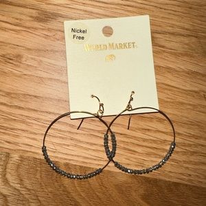 Gold World Market earrings